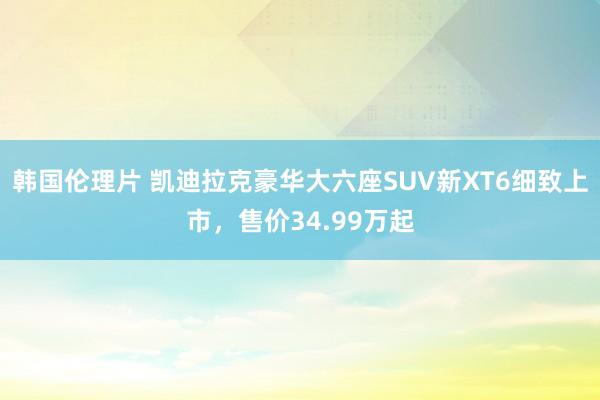 韩国伦理片 凯迪拉克豪华大六座SUV新XT6细致上市，售价34.99万起