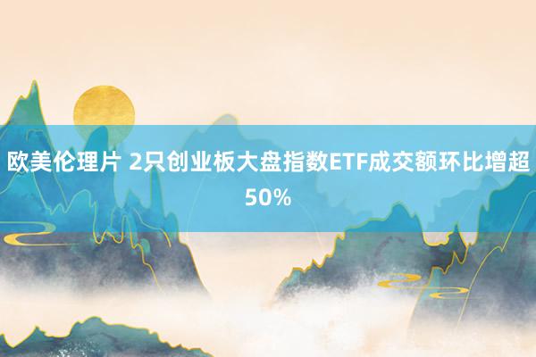 欧美伦理片 2只创业板大盘指数ETF成交额环比增超50%