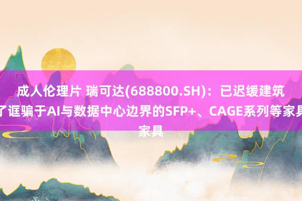 成人伦理片 瑞可达(688800.SH)：已迟缓建筑了诓骗于AI与数据中心边界的SFP+、CAGE系列等家具