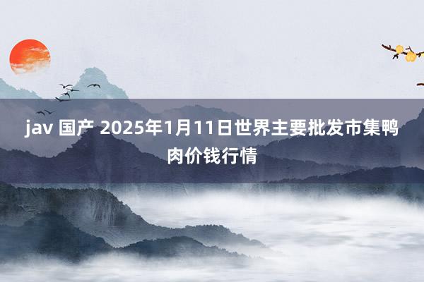 jav 国产 2025年1月11日世界主要批发市集鸭肉价钱行情